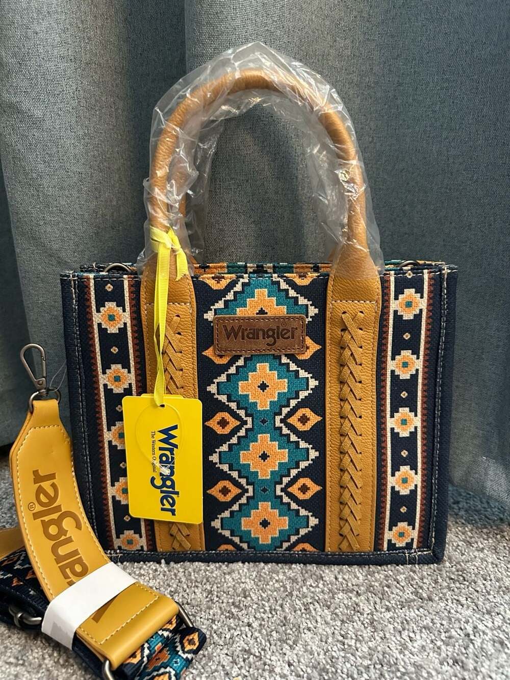 Wrangler Southwestern Print Mini Tote with Guitar Strap